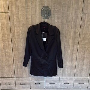 Gauge81 Black‎ Satin Cartagena Blazer Dress